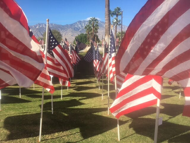 6,000 Flags Comprise ‘Healing Field’ in Cathedral City