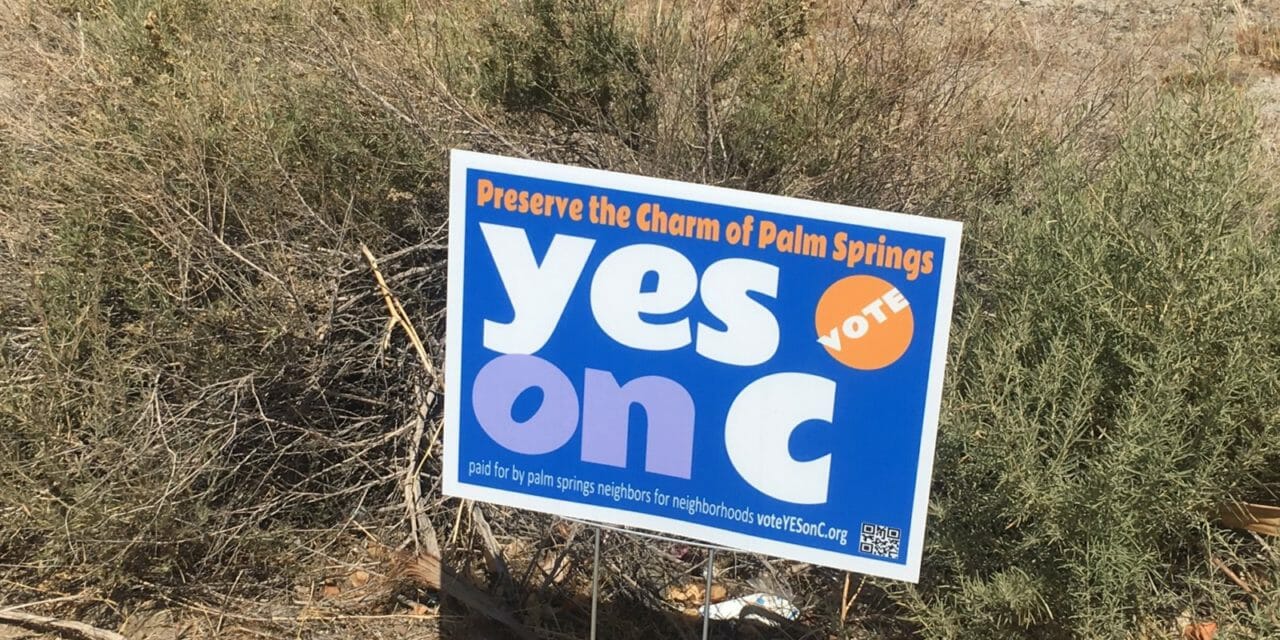 Small Hotels of Palm Springs Say, YES on Measure C