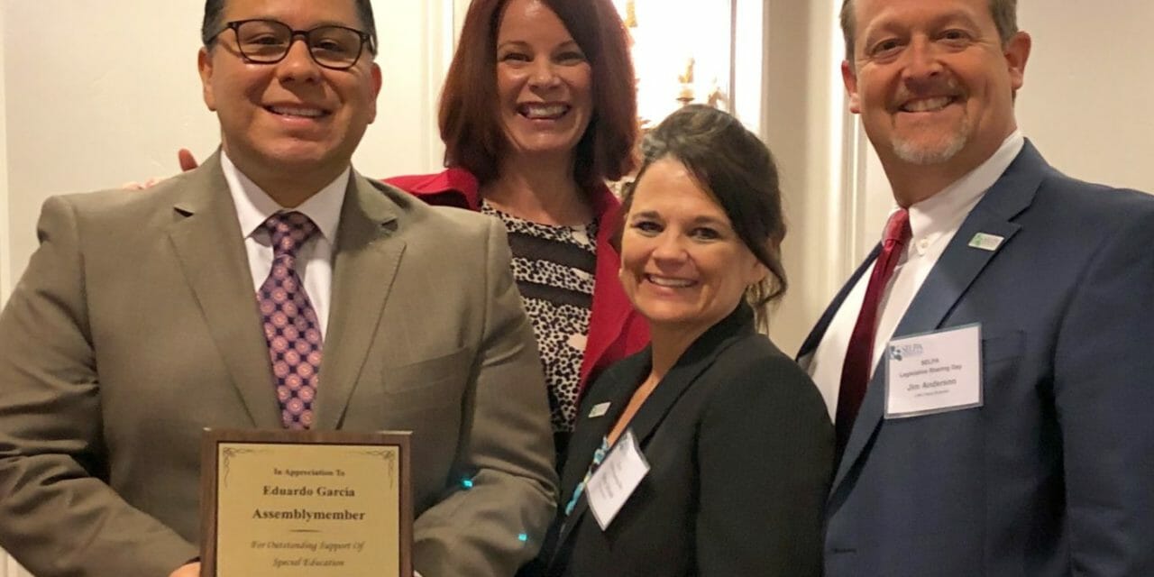 Garcia Honored as Champion for Special Needs Students