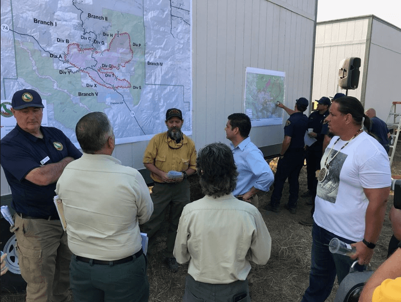 Ruiz Travels to Cranston Fire, Offers Assistance