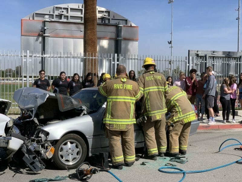 Students Witness Mock Alcohol-Fueled Collision