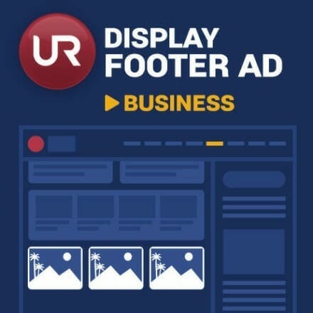 Display Business Section Footer Ads