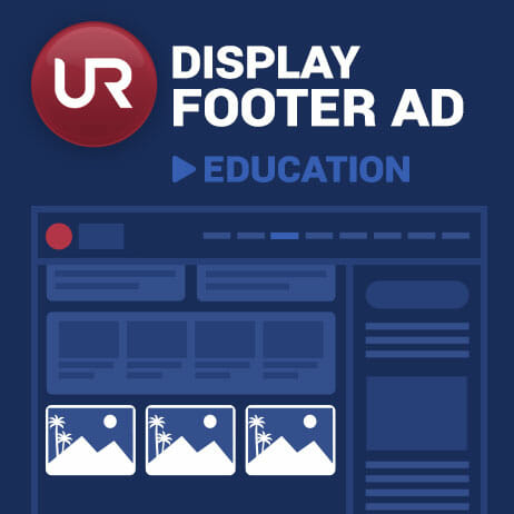 Display Education Section Footer Ads