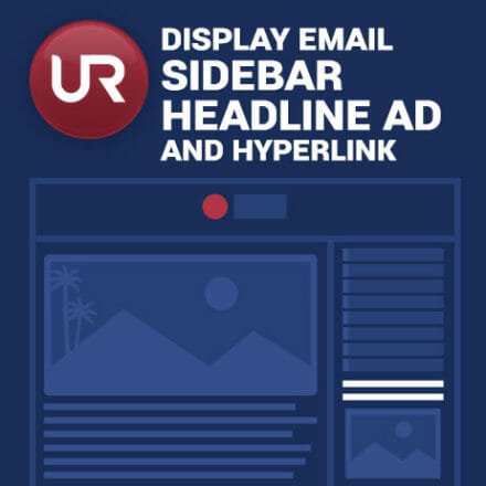 Display Email Sidebar Headline And Hyperlink Ad