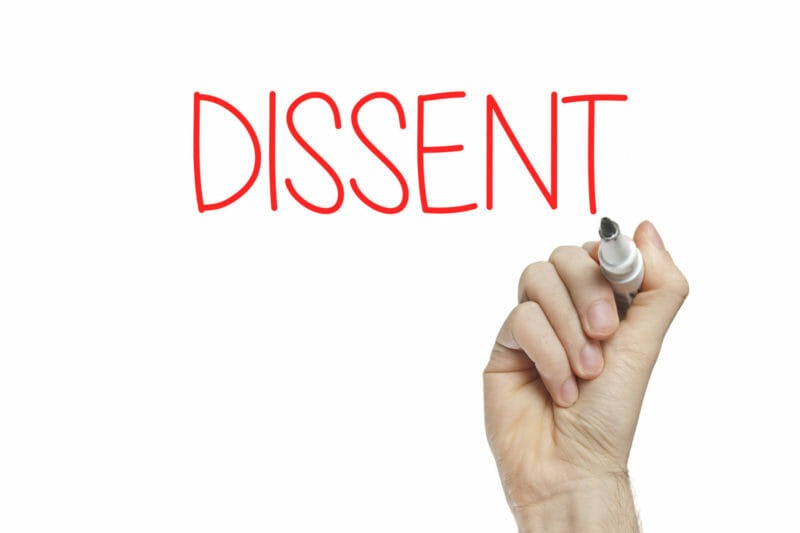 Voice of Dissent Will Not Cave to Public Pressure
