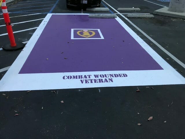 Combat Wounded Vets Receive Designated Parking