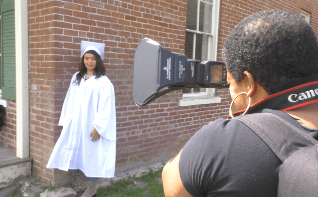 Volunteers Help Foster Youth with Senior Portraits