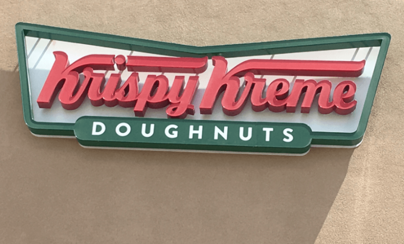 Krispy Kreme Waiting Line Forms to the Right