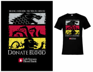 Donate Blood, Get a Game of Thrones T-Shirt