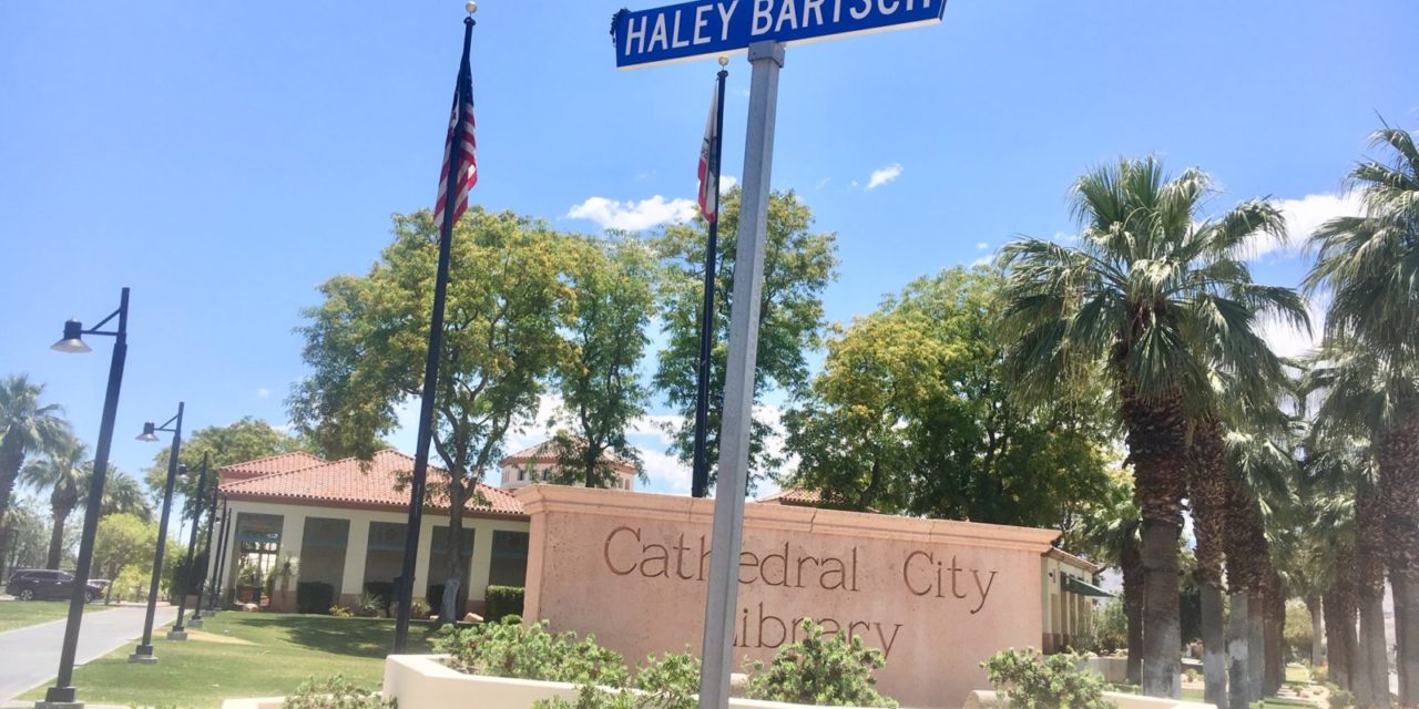 Street Signs Honor 2 Cathedral City Students