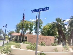 Street Signs Honor 2 Cathedral City Students