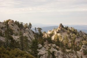 Trail Heads to Fire Lookout Atop Tahquitz Peak