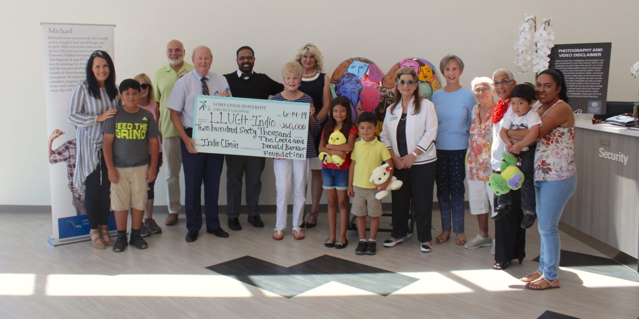 Barker Foundation Gifts $260,000 to Indio clinic