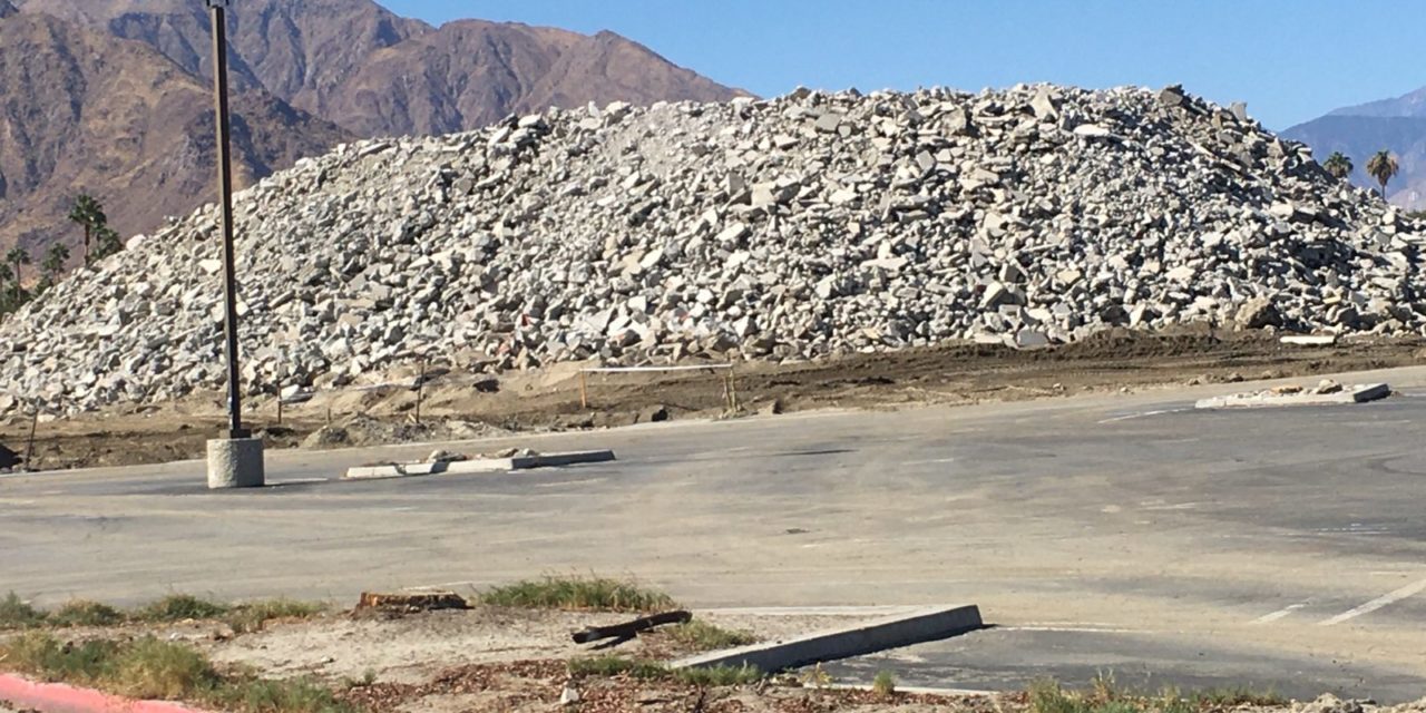 Palm Springs Mall Reduced to Pile of Rubble