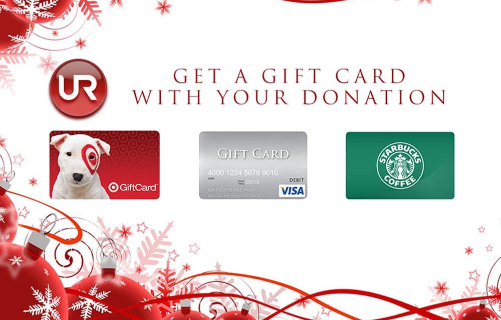 Donate, Receive 10 Percent Back in Gift Cards