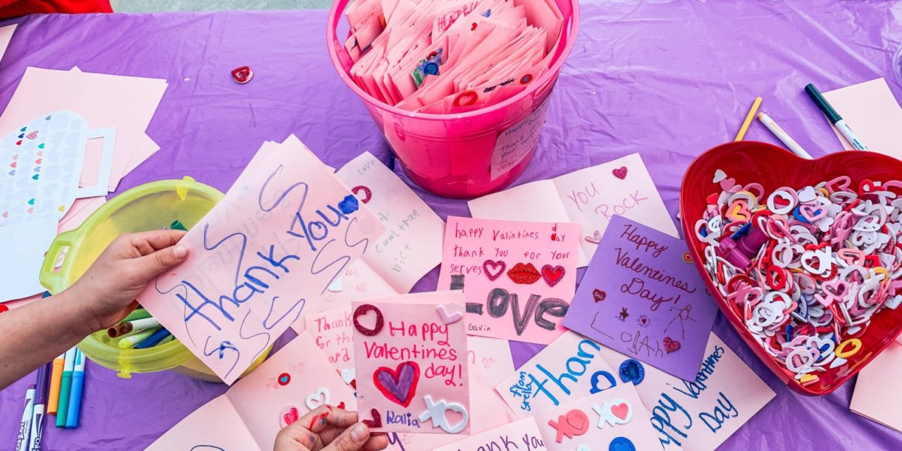 Pupils Create Valentines for Hospitalized Veterans