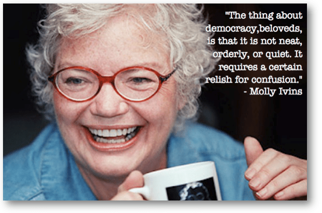 Remembering the Wit, Smile of Molly Ivins