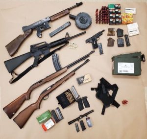 Convicted Felon Arrested with Multiple Firearms