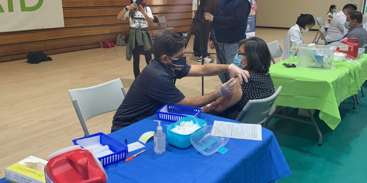 Dr. Ruiz Vaccinates Constituents in Coachella