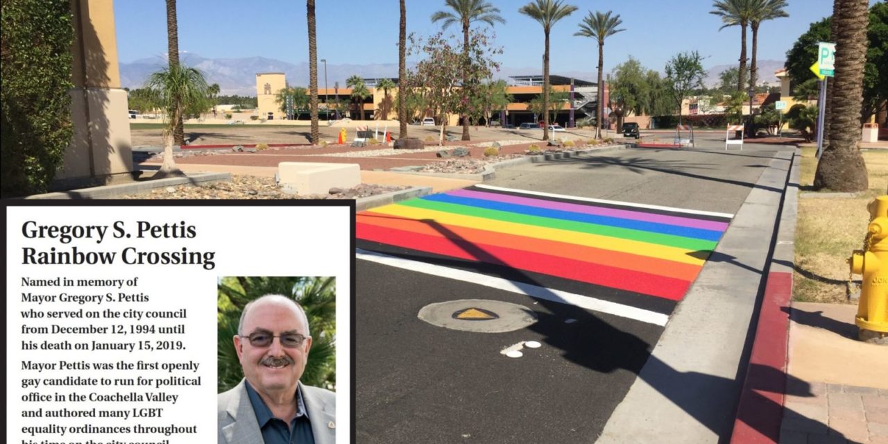 Rainbow Crossing Paint Restoration on March 13