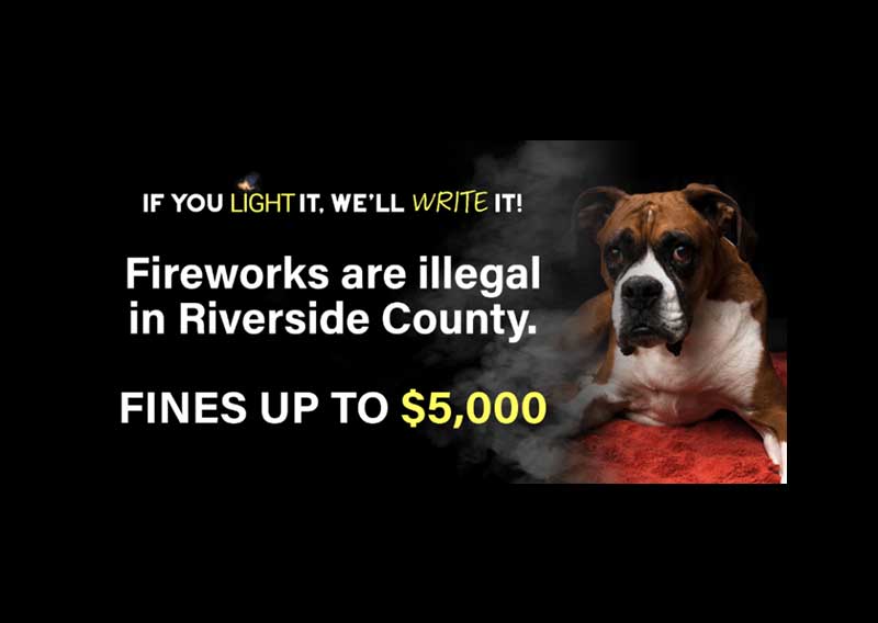 RivCo Campaign Aims to Combat Illegal Fireworks