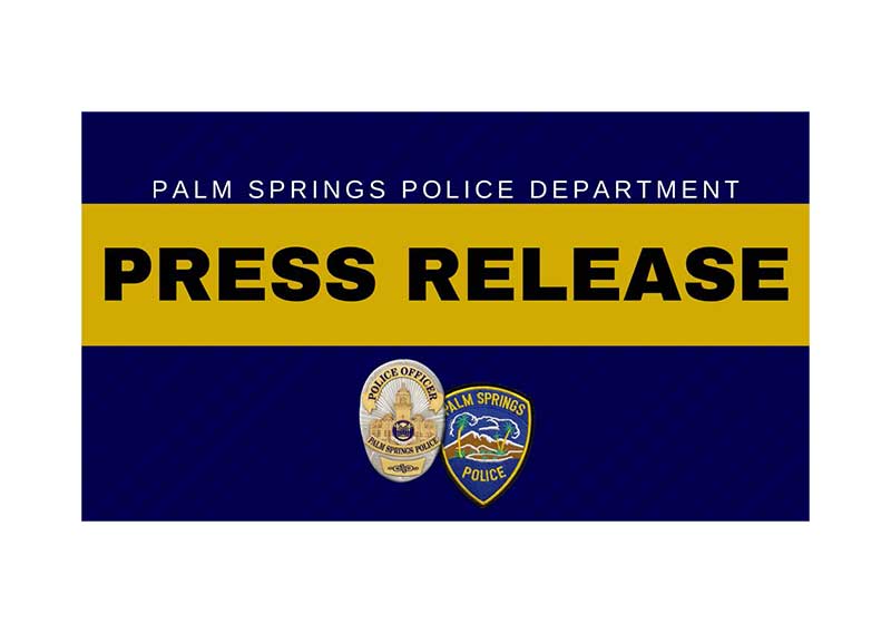 Palm Springs Police Public Meetings 2022