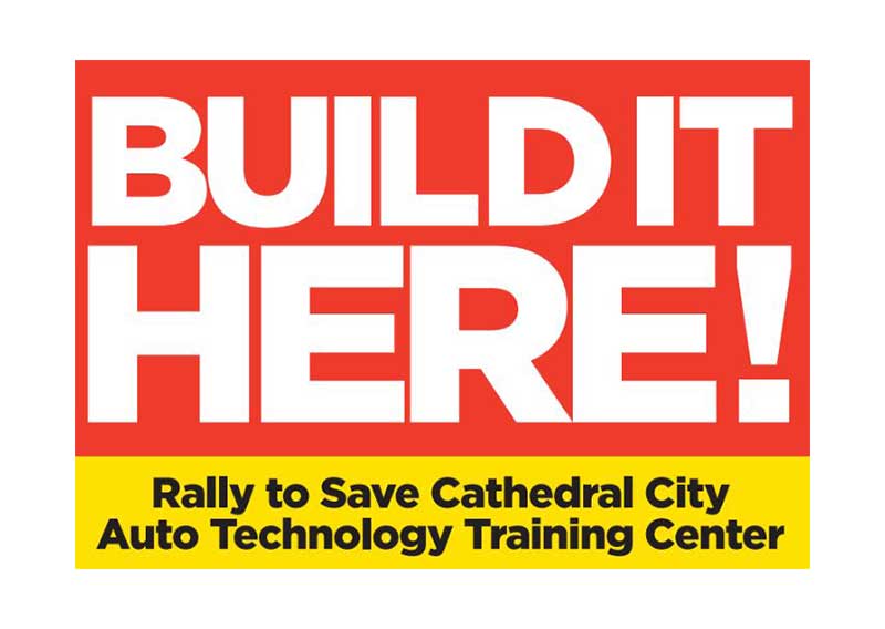 Residents to Rally for Auto Training Center