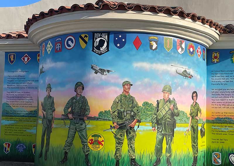 New Vietnam War Memorial Mural in Coachella