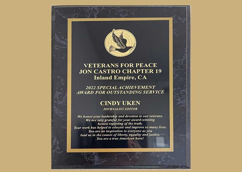 Local Veterans Group Honors Cindy Uken