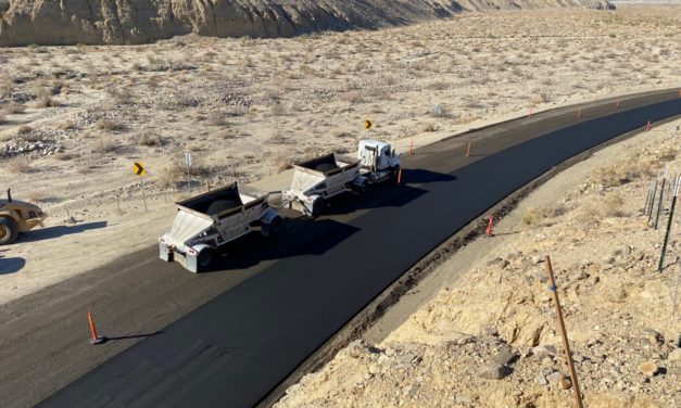Thousand Palms Canyon Road Project in Progress