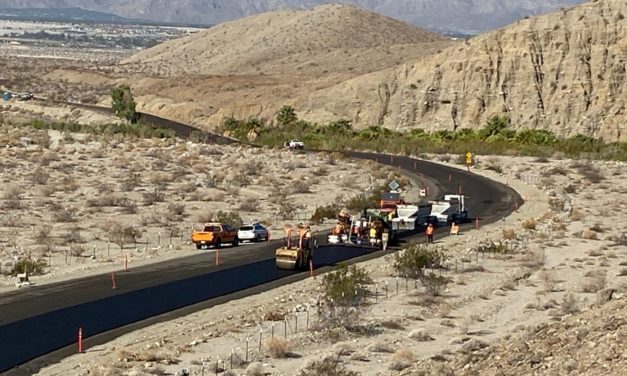 Thousand Palms Canyon Road Project in Progress