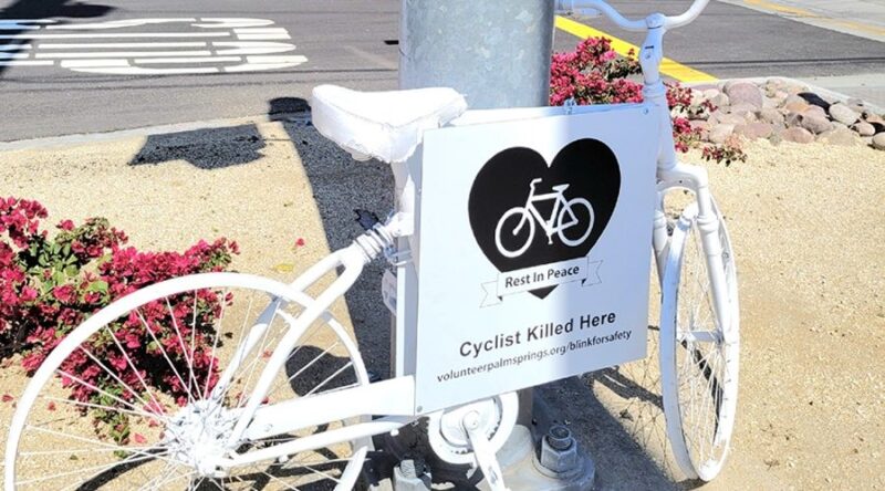 Ghost Bike Memorial Installed in Palm Springs
