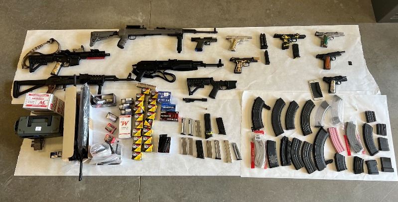 Firearms, Ammunition, Cocaine Seized in Coachella