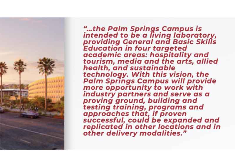 Palm Springs Campus Coming Soon