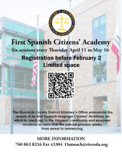 First Citizens' Academy in Spanish to Start in Indio