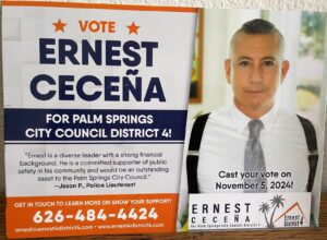 Ernest Ceceña Mailer Reaches District 4 Residents