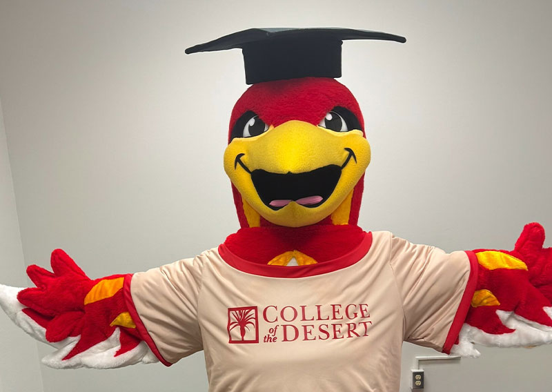 COD Roadrunner Mascot Receives New Clothes