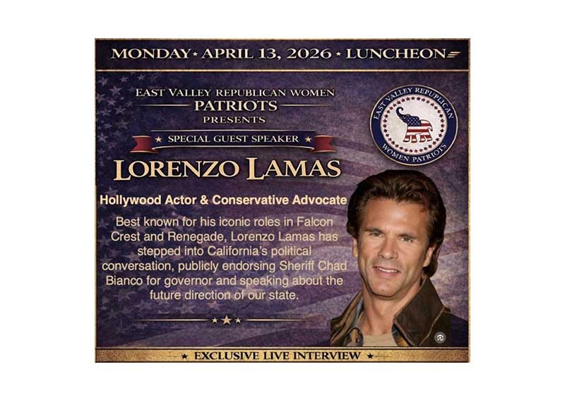 Lorenzo Lamas Fundraises for Chad Bianco
