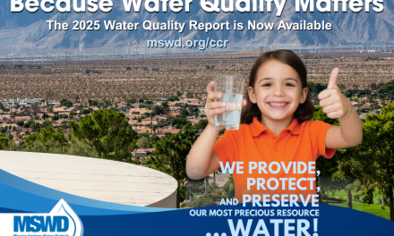 Annual MSWD Water Quality Reports Available  [Sponsored]