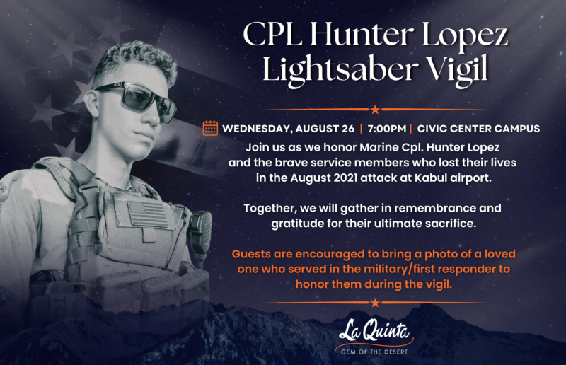 Hunter Lopez Lightsaber Vigil, Save the Date