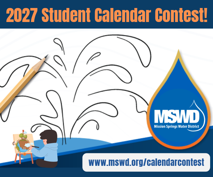 MSWD Announces Student Art Calendar Contest  